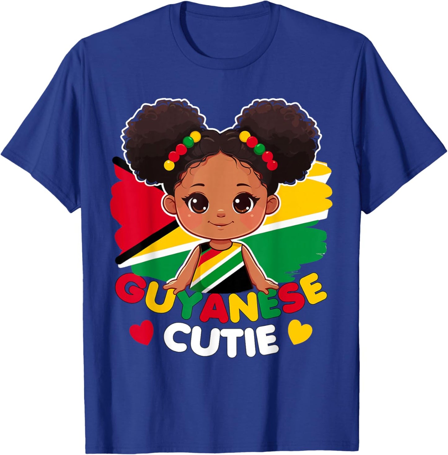 Guyanese Cute Guyana Flag Princess, Toddler, Kids, Girls T-Shirt - T-Shirt | Royal