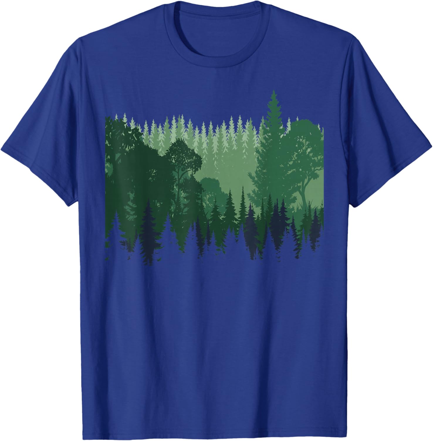 Nature Trees and Forest T-Shirt - T-Shirt | Royal