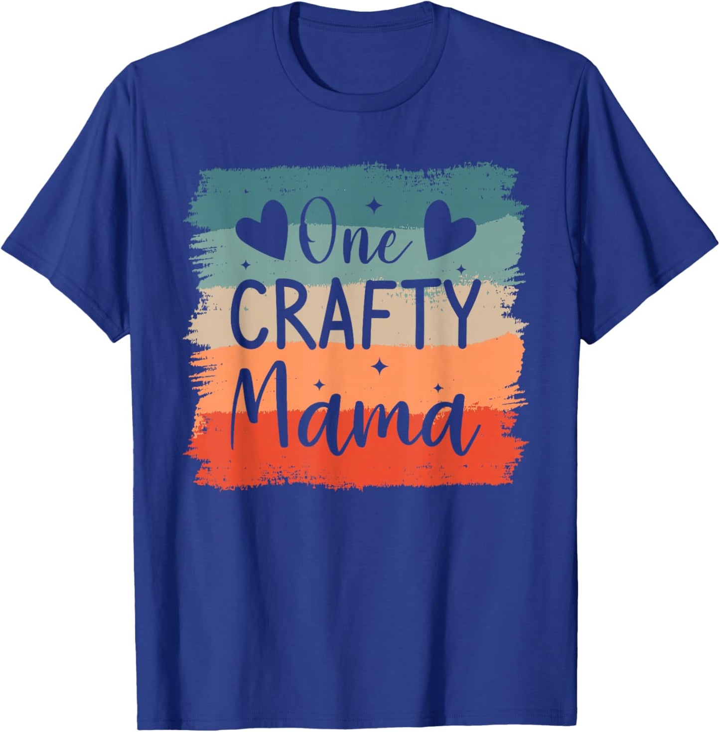 One Crafty Mama Crafting Crafts DIY Crafter Mom T-Shirt - T-Shirt | Royal