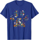 Paw Print Halloween Dog Candy Pumpkin Ghost Gift Women Girls T-Shirt - T-Shirt | Royal