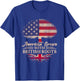 American Grown with British Roots Half American Flag British T-Shirt - T-Shirt | Royal