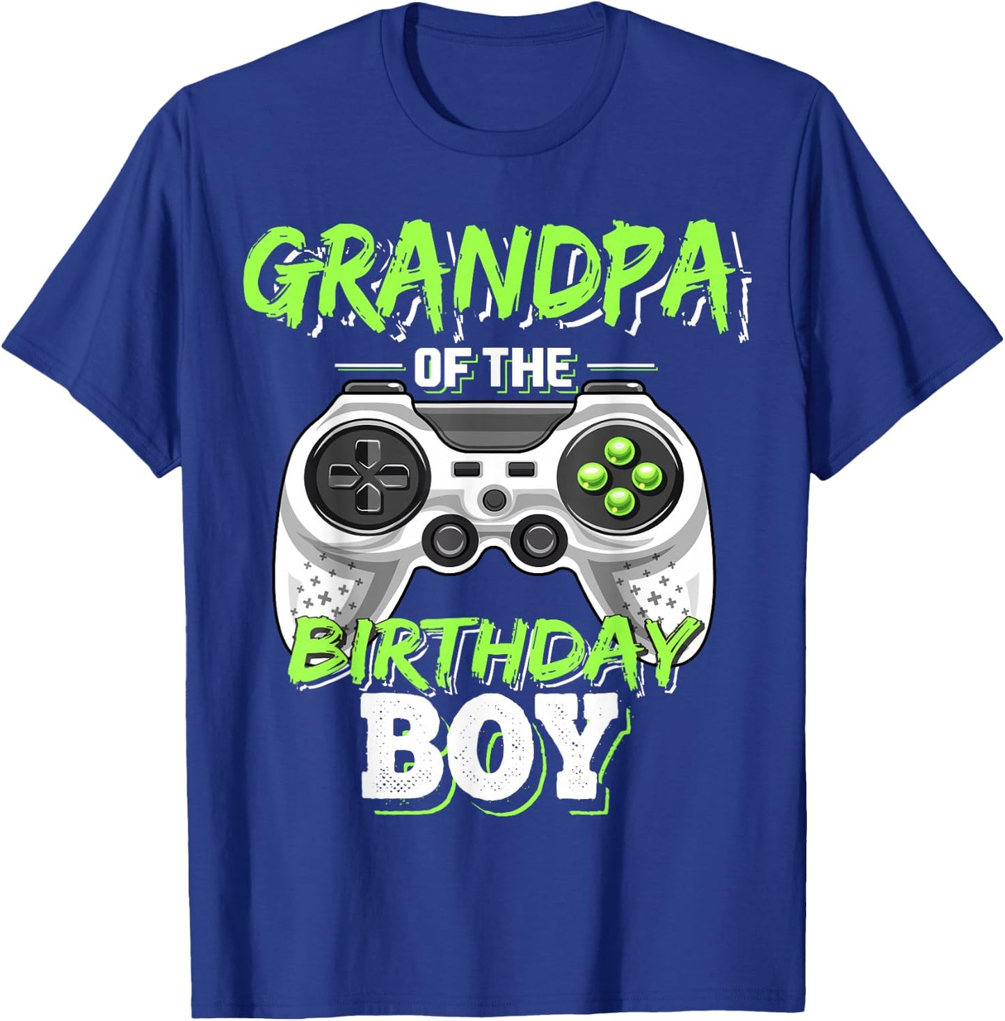 Grandpa of the Birthday Boy Matching Video Game Birthday T-Shirt - T-Shirt | Royal
