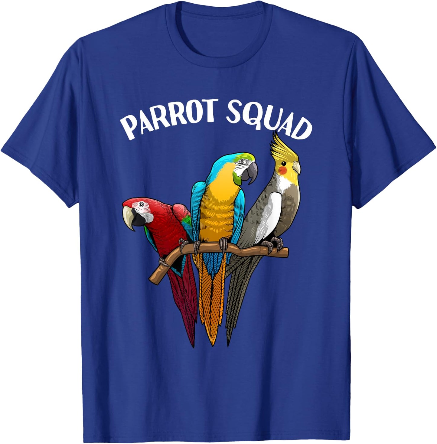 Cool Parrot Squad Women Tropical Bird Parrots Birder T-Shirt - T-Shirt | Royal