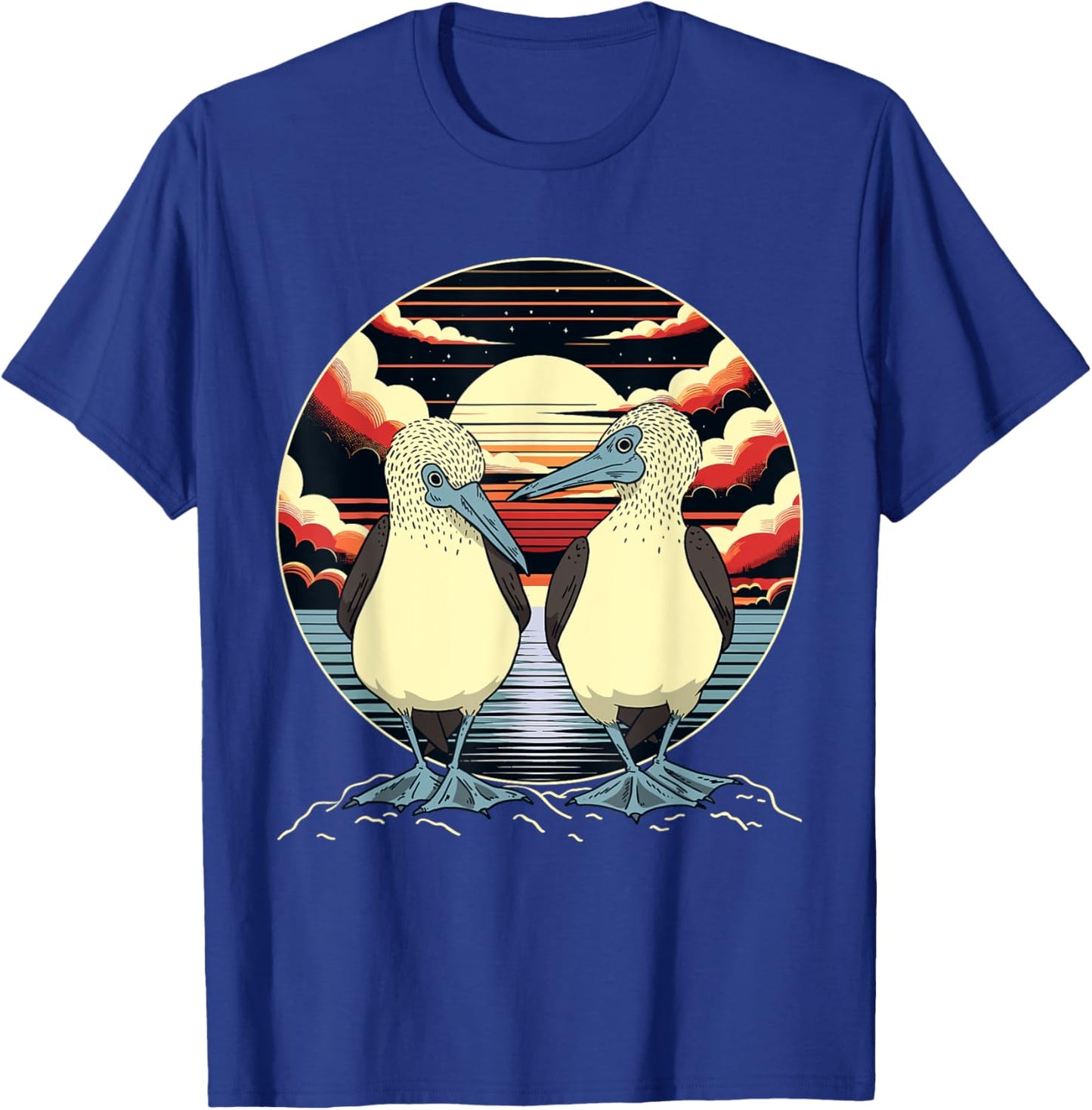 Seabirds Blue-footed Booby Galapagos Bird T-Shirt - T-Shirt | Royal