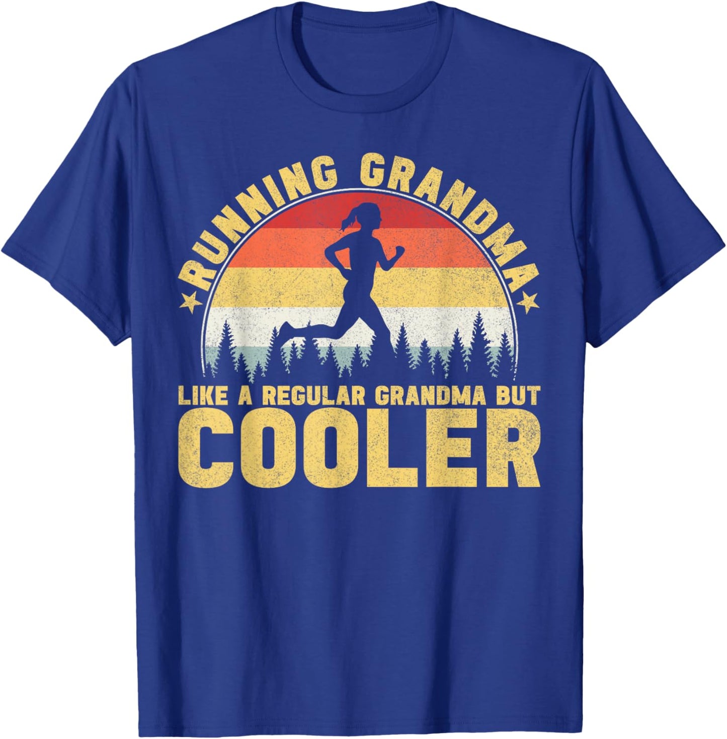 Running Grandma Like A Regular Grandma Marathon T-Shirt - T-Shirt | Royal