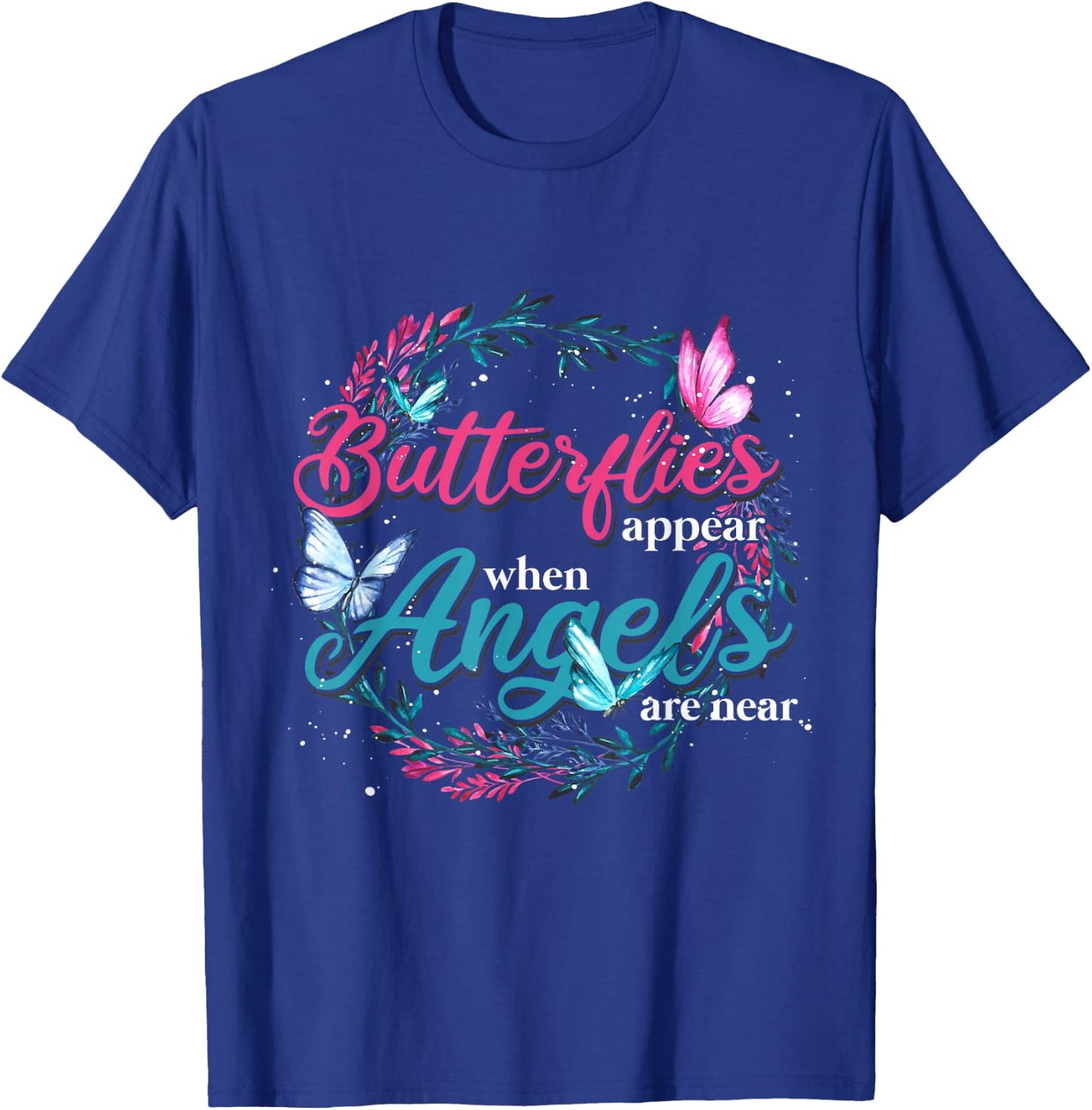 Angel Butterflies Gift Butterfly T-Shirt - T-Shirt | Royal