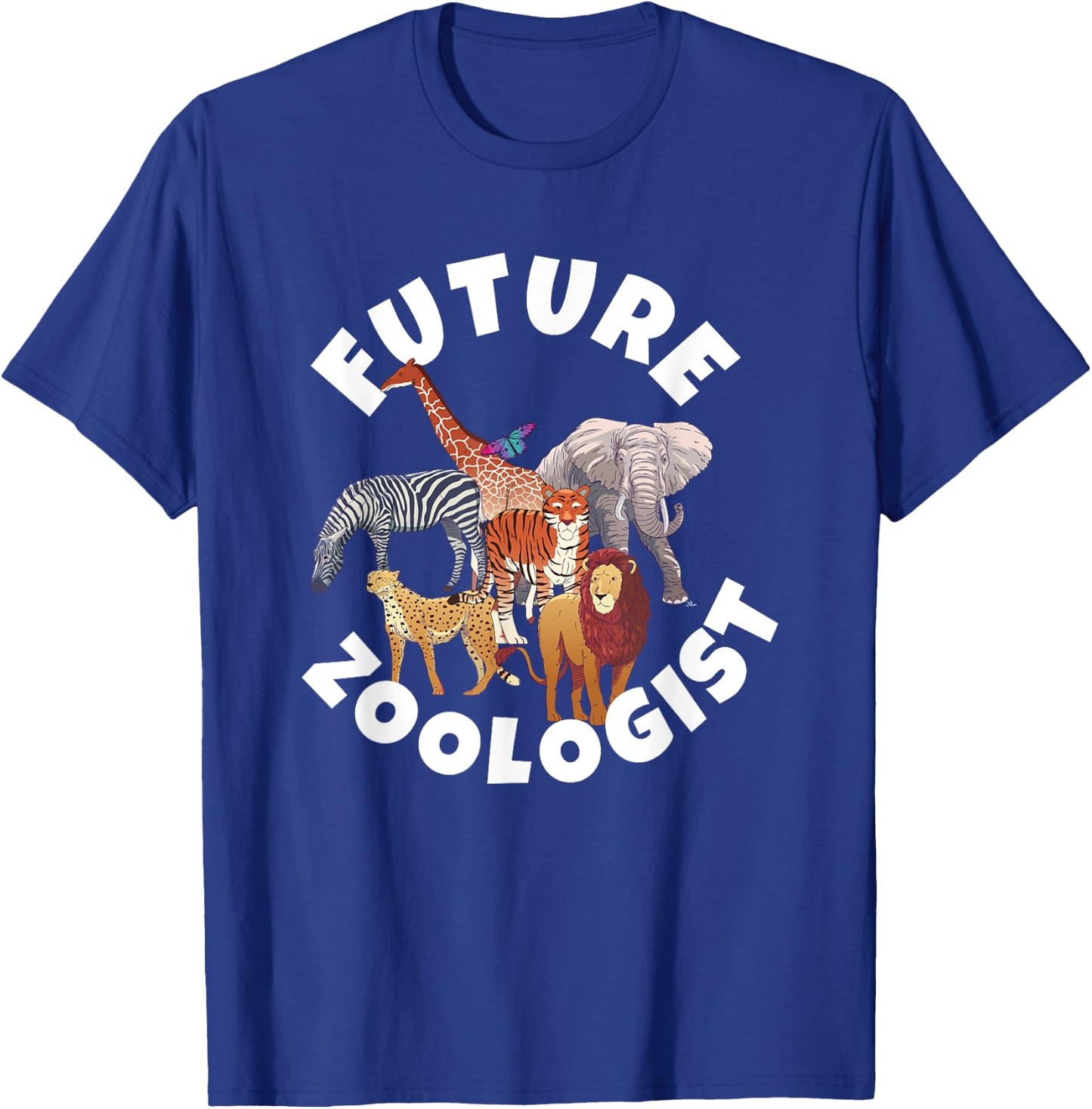 Future Zoologist Funny Birthday Animal T-Shirt - T-Shirt | Royal