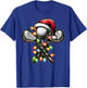 Golf Golfer Golfing Christmas Hat Xmas T-Shirt - T-Shirt | Royal