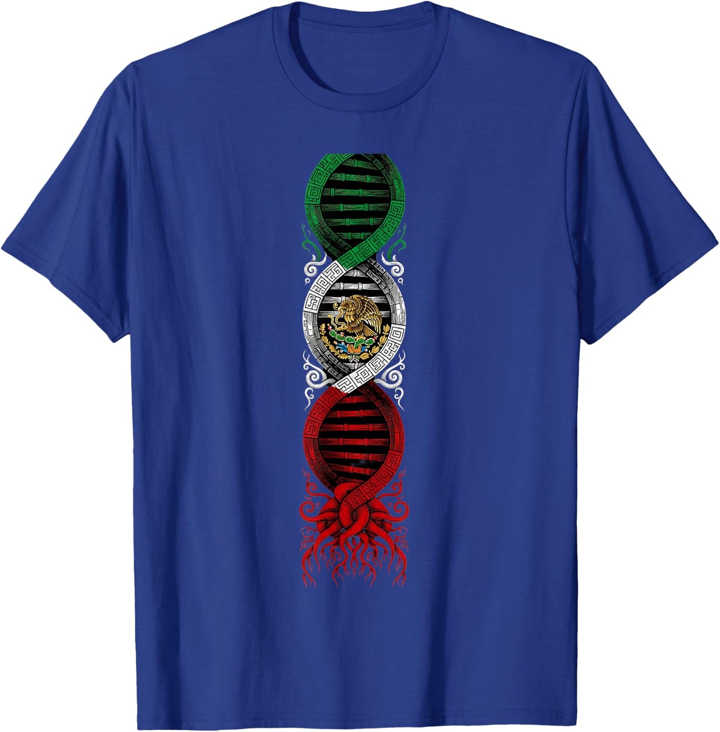 Mexico Flag Mexican Pride Mexican Roots Mexican Flag T-Shirt - T-Shirt | Royal