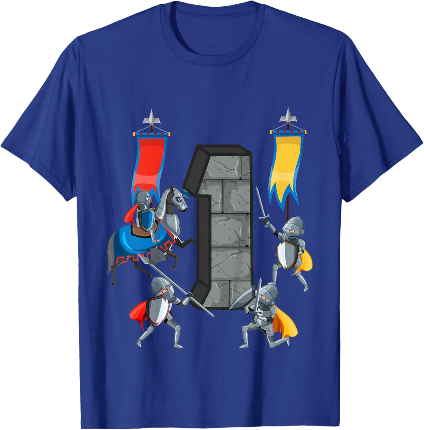 Kids Medieval Knights Middle Ages History Castle 1st Birthday T-Shirt - T-Shirt | Royal