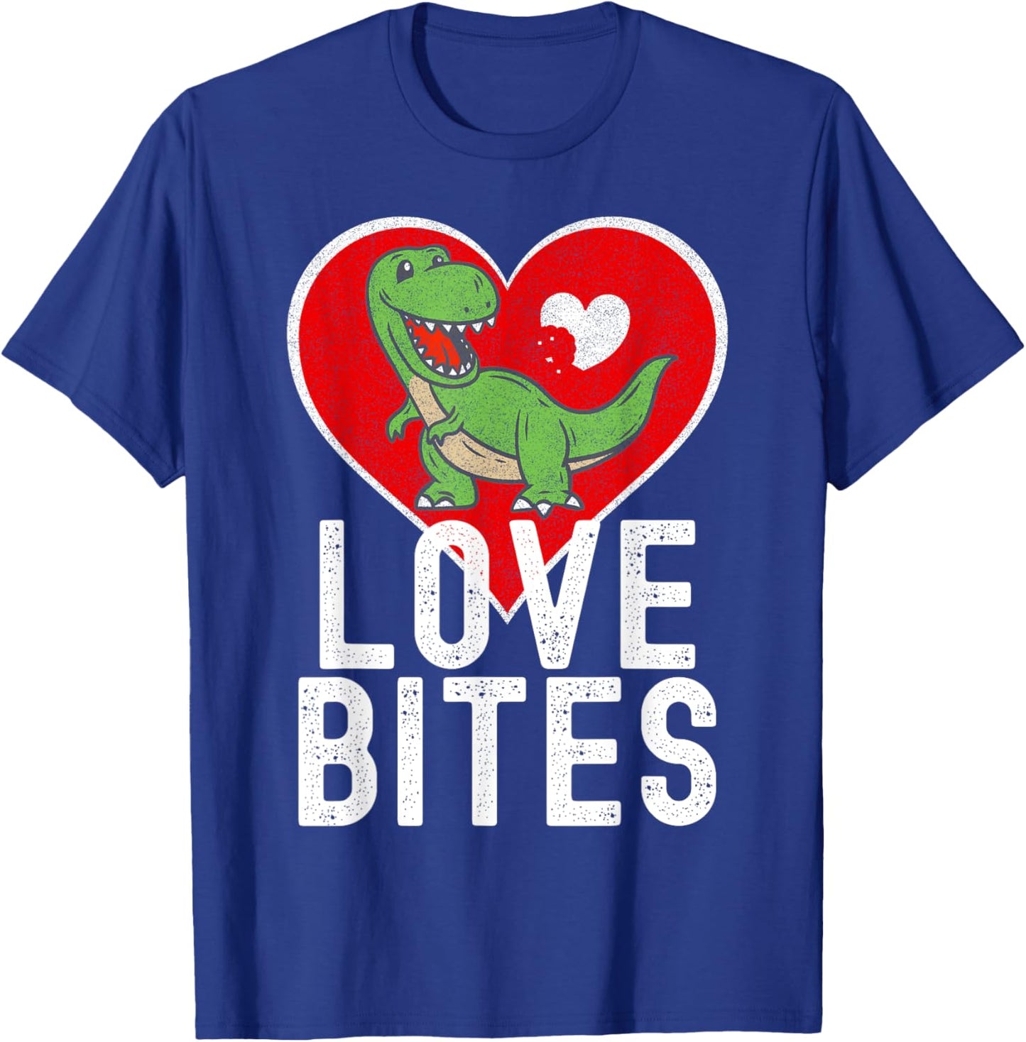 Valentine's T-Rex Love Bites Graphic for Dinosaur Lovers T-Shirt - T-Shirt | Royal