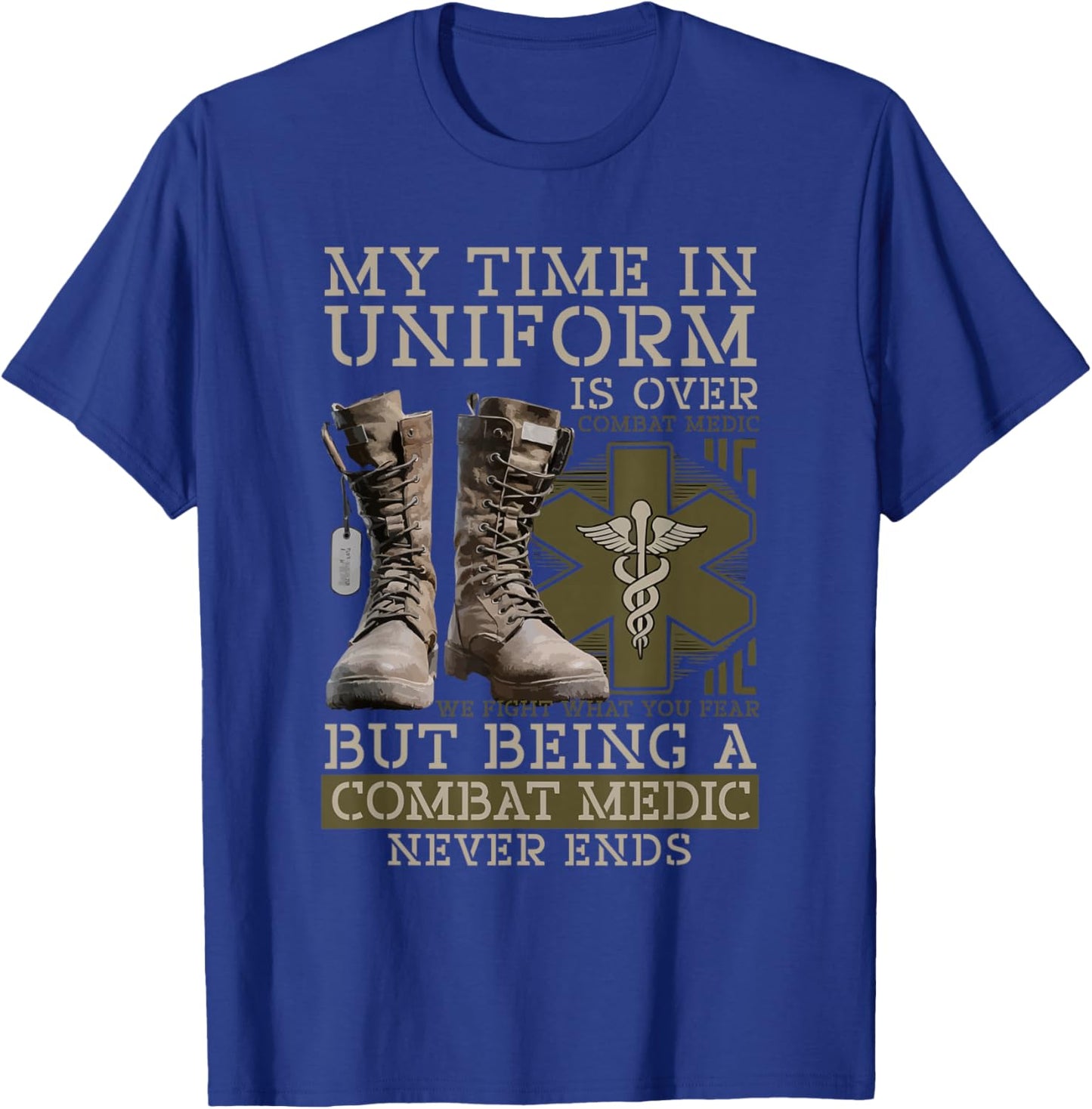Combat Medic First Aid Field Medic Military T-Shirt - T-Shirt | Royal