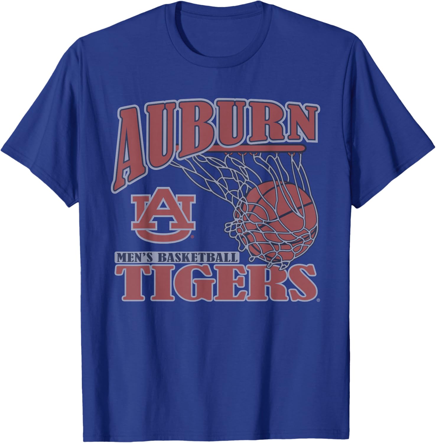 Auburn Tigers Men's Basketball Vintage Lift Navy T-Shirt - T-Shirt | Royal