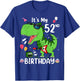 Kids It's My 52nd Birthday T-Rex 52 Year old Birthday Shirts T-Shirt - T-Shirt | Royal