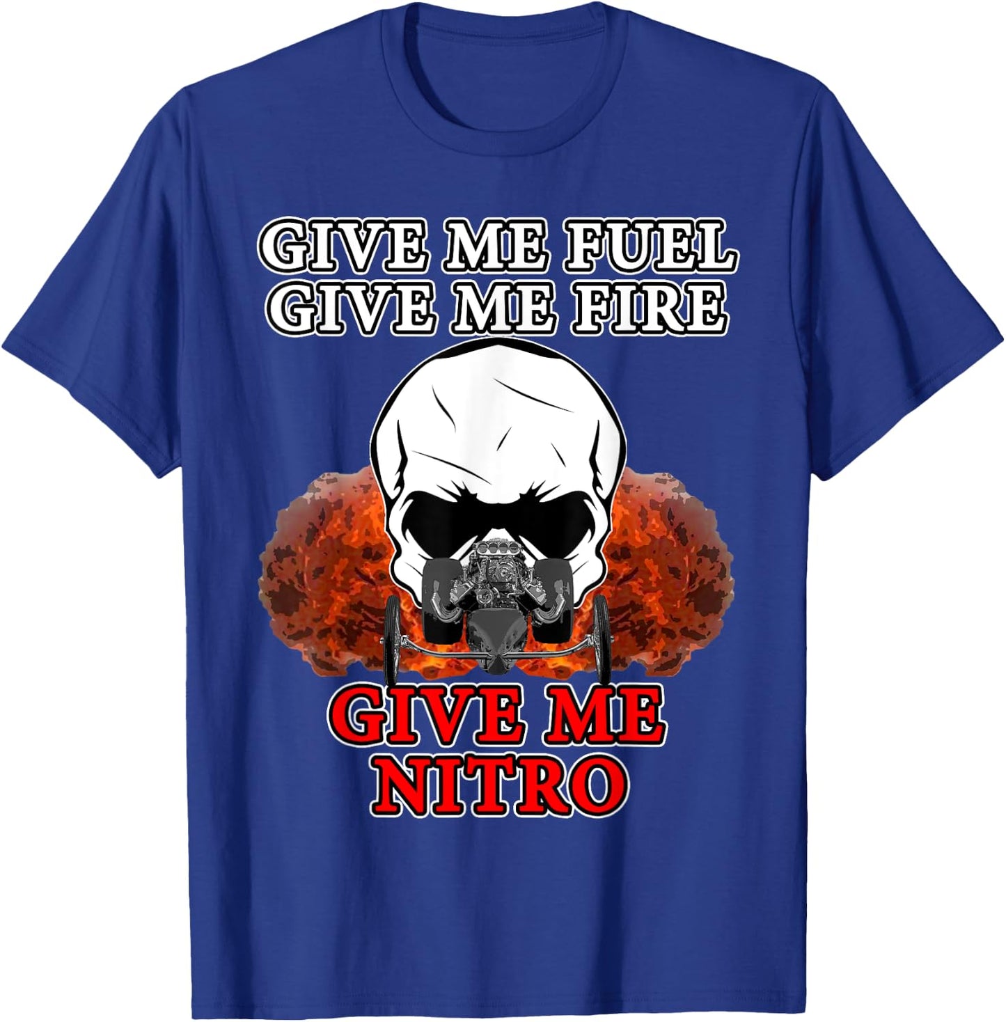 Nitro Drag Racing Top Fuel Dragsters T-Shirt - T-Shirt | Royal