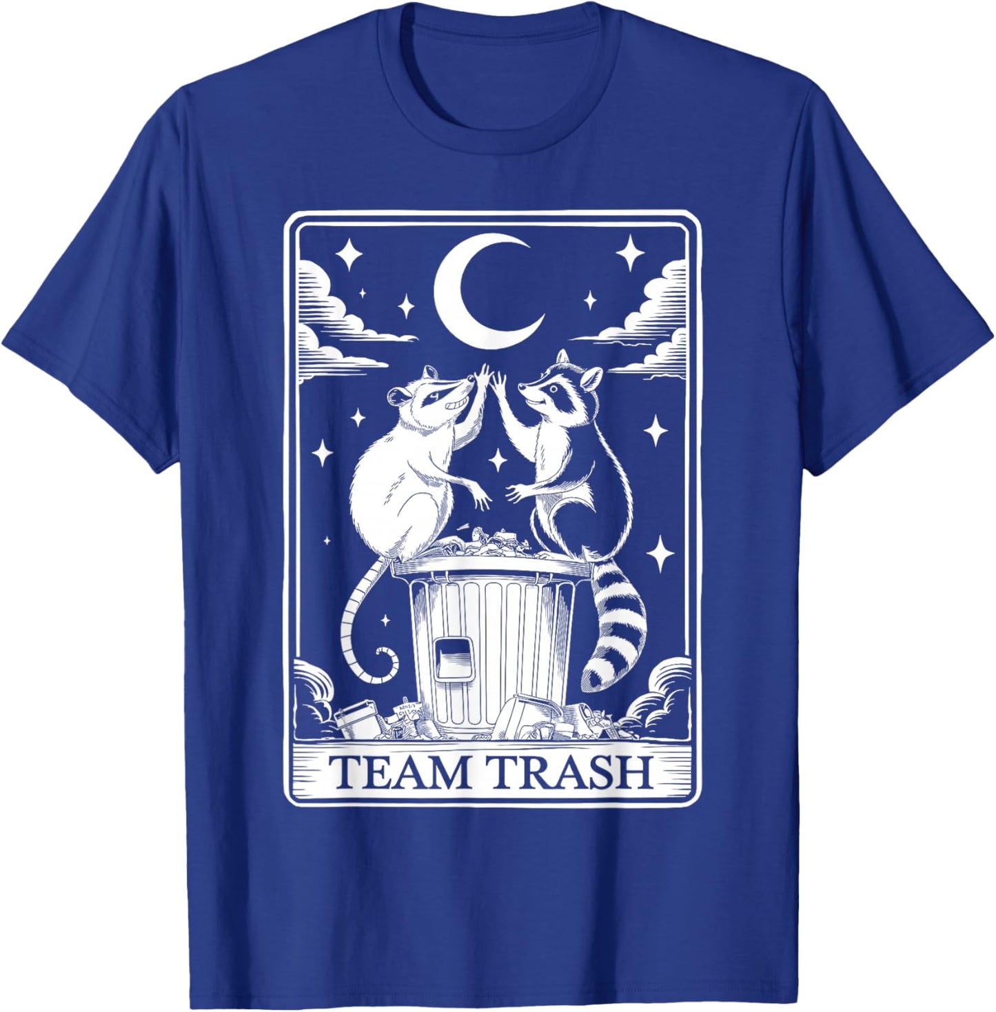 Opossum Raccoon Team Trash Tarot Card Gifts Women T-Shirt - T-Shirt | Royal