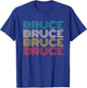 Retro Bruce Vintage Distressed Style T-Shirt - T-Shirt | Royal