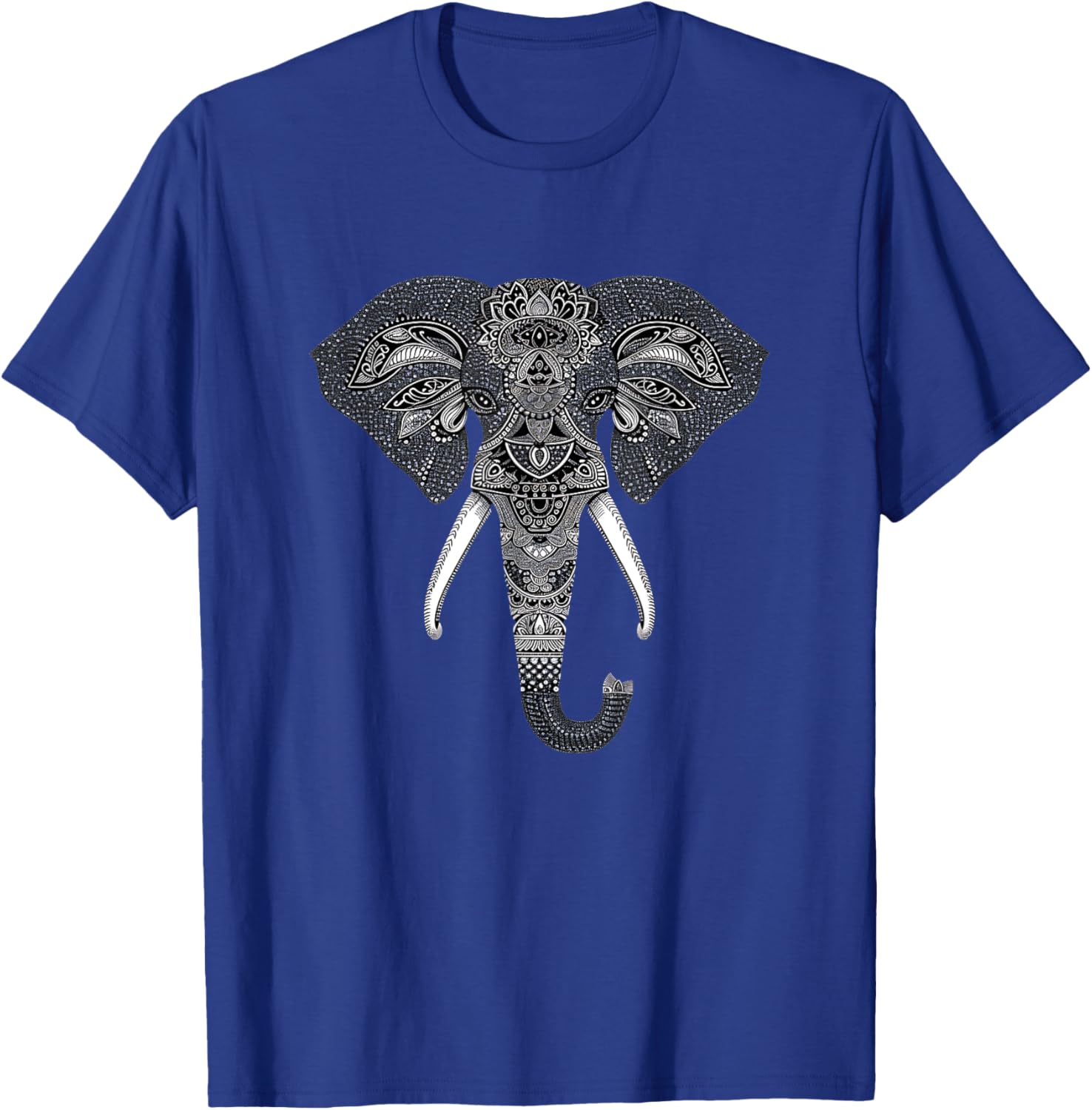 Mandala Style Elephant Perfect and Men T-Shirt - T-Shirt | Royal