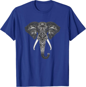 Mandala Style Elephant Perfect and Men T-Shirt - T-Shirt | Royal
