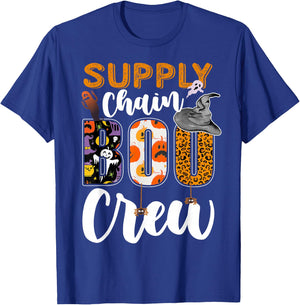 Supply Chain Boo Crew Halloween Matching Analyst T-Shirt - T-Shirt | Royal