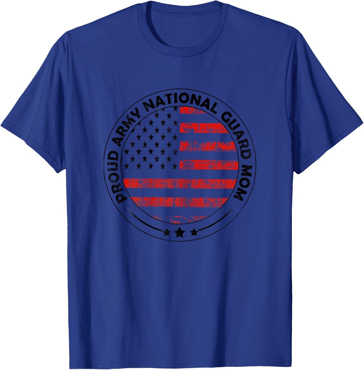 National Guard Mom Shirt Proud Army National Guard Mom Gift T-Shirt - T-Shirt | Royal