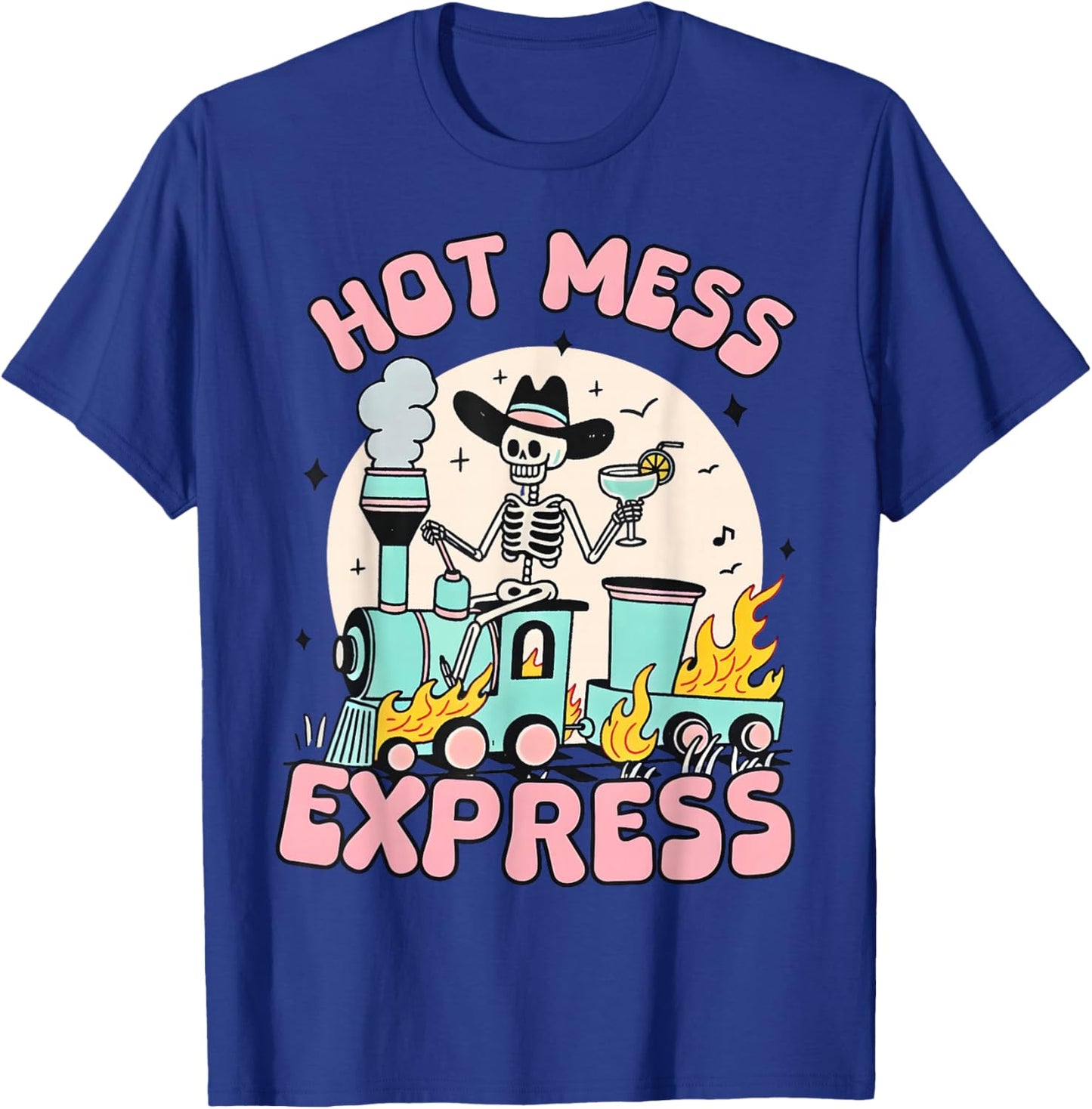 Hot Mess Express Mental Health T-Shirt - T-Shirt | Royal