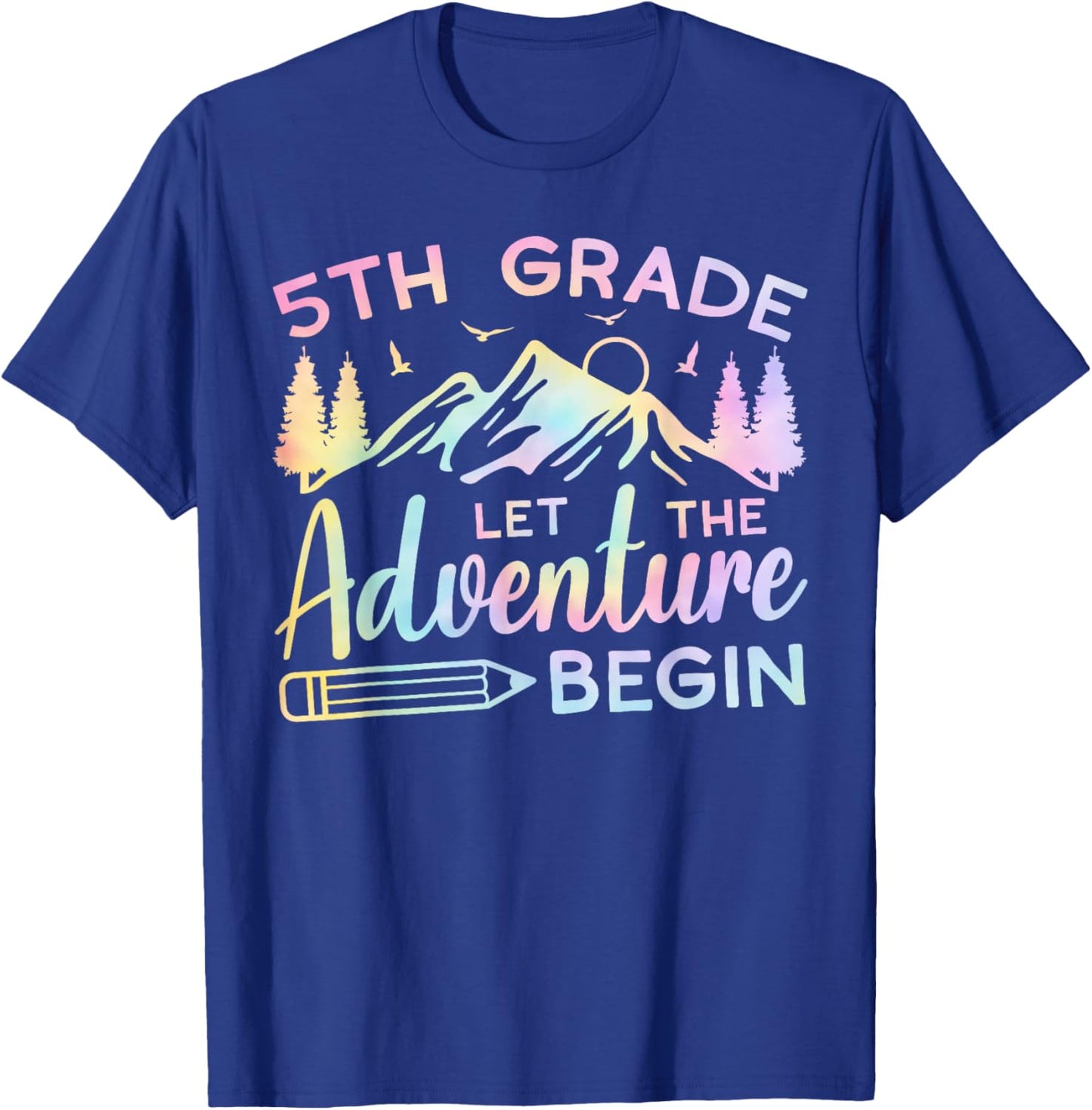 5th Grade Let The Adventure Begin Back To School Teacher T-Shirt - T-Shirt | Royal