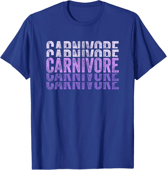 Vintage Carnivore Diet Purple Meat Eater T-Shirt - T-Shirt | Royal
