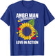 Love In Action Heart Sunflower Graphic Angelman Syndrome T-Shirt - T-Shirt | Royal