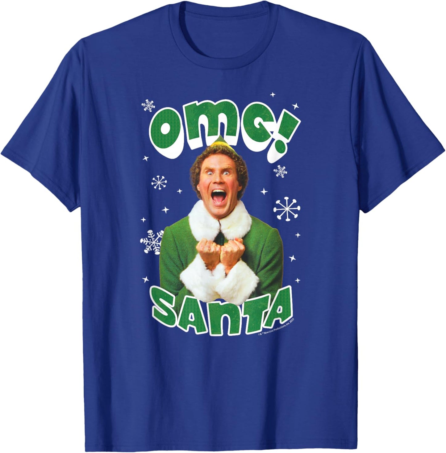 Elf - OMG Santa Elf T-Shirt - T-Shirt | Royal