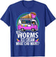 Big worms ice cream truck Women T-Shirt - T-Shirt | Royal