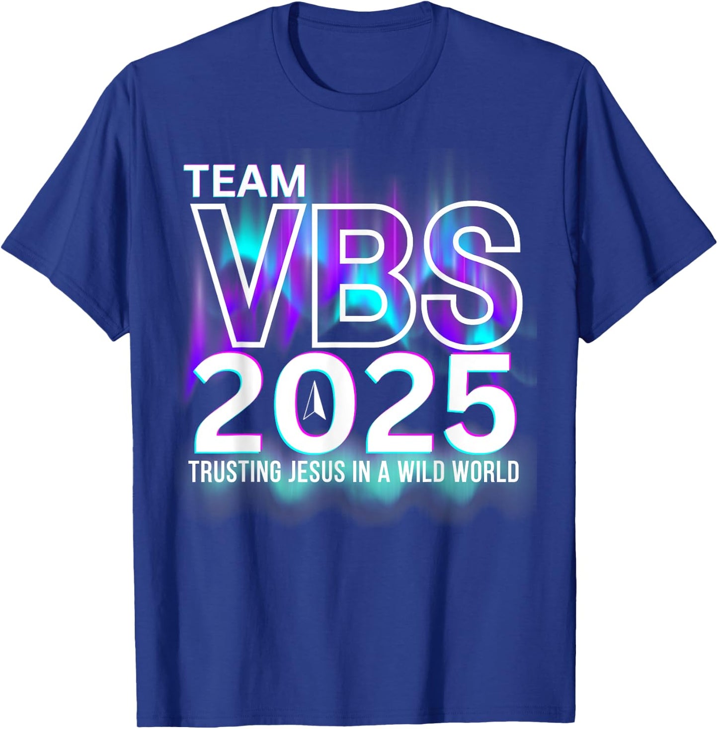 Team VBS 2025 Northern Lights Crew Fun Vacation Bible School T-Shirt - T-Shirt | Royal