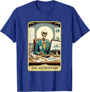 Accountant Tarot Card CPA Accounting Mystic Occult T-Shirt - T-Shirt | Royal