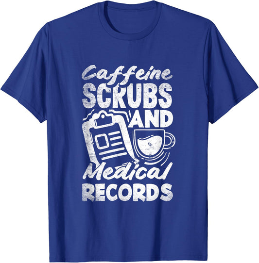Medical Scribe Medical Records Healthcare Documentation T-Shirt - T-Shirt | Royal