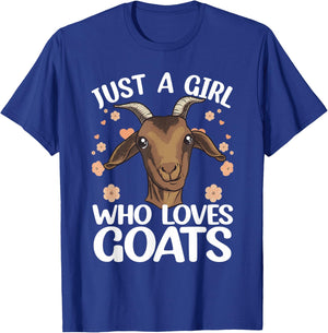 Cool Goat Girls Goat Whisperer Farm Animal Farmer T-Shirt - T-Shirt | Royal