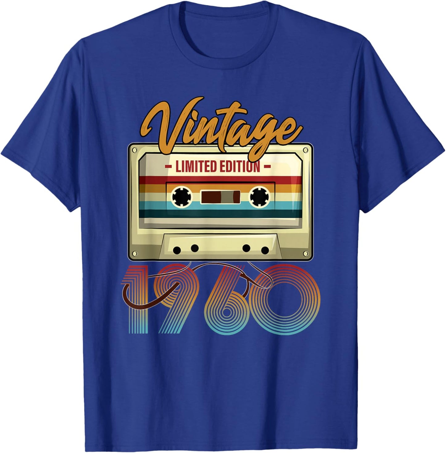 Vintage 1960 65th birthday cassette tape women B-day T-Shirt - T-Shirt | Royal