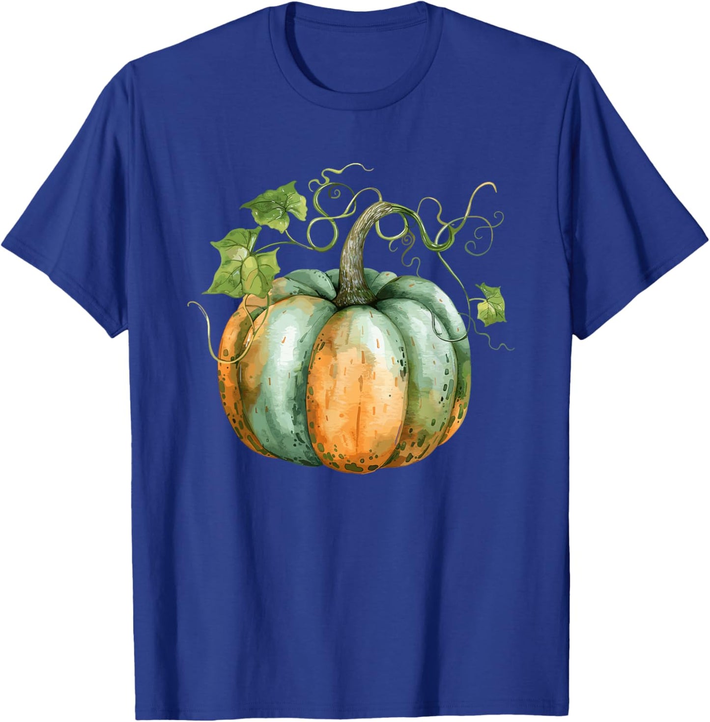 Vintage Pumpkin Autumn Harvest Fall Thanksgiving Design T-Shirt - T-Shirt | Royal