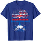 America Scotland Flag Half Scottish Half American Citizen T-Shirt - T-Shirt | Royal