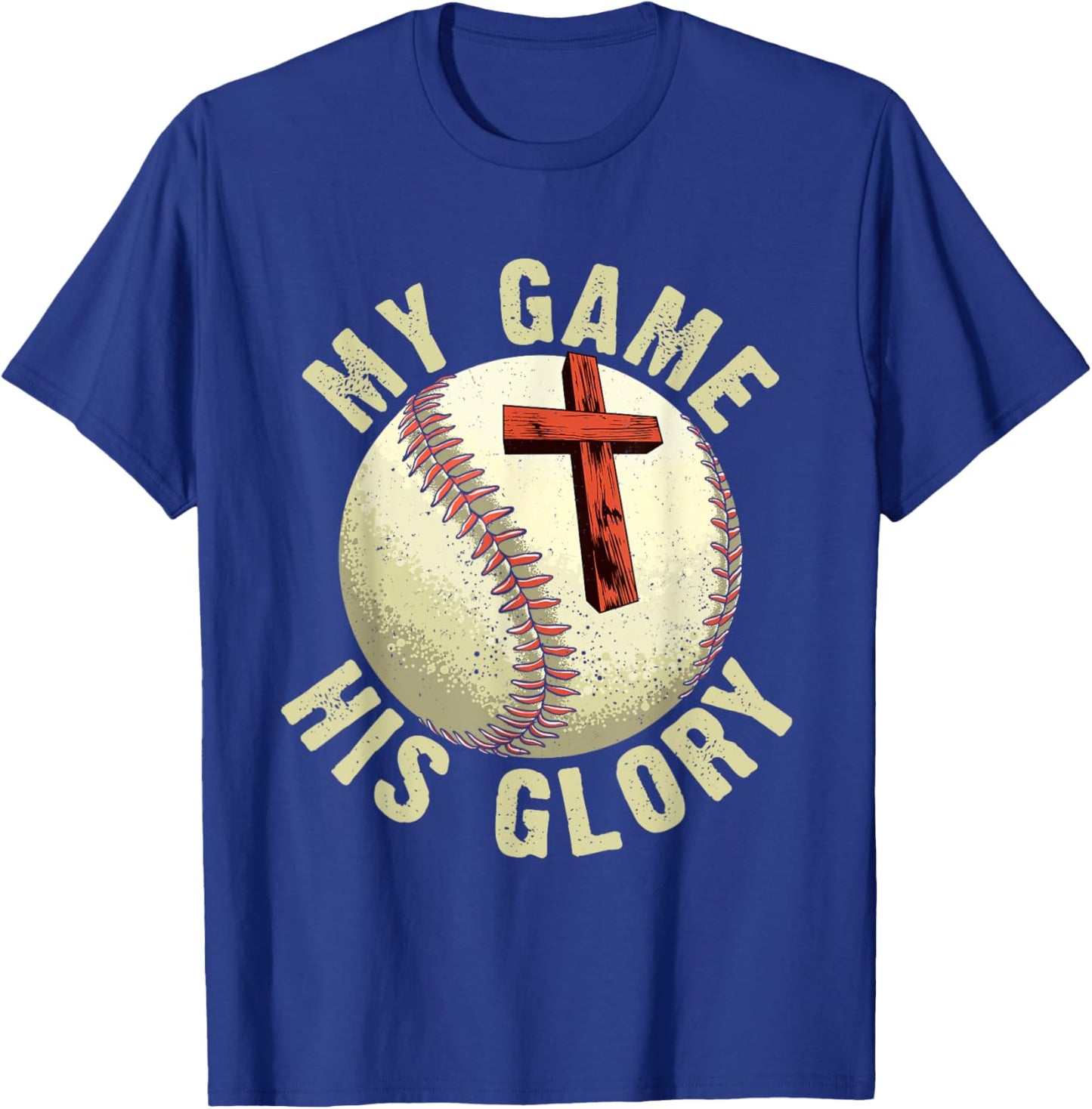 My Game His Glory Christian T-Shirt - T-Shirt | Royal