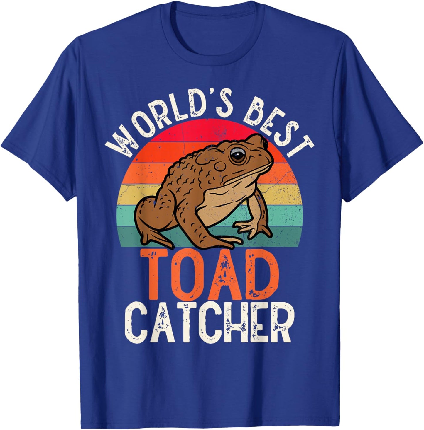 Worlds Best Toad Catcher Kids Boy Funny Amphibian Toad T-Shirt - T-Shirt | Royal