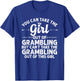 Girl Out Of GRAMBLING LA LOUISIANA Gift Funny Home Roots USA T-Shirt - T-Shirt | Royal
