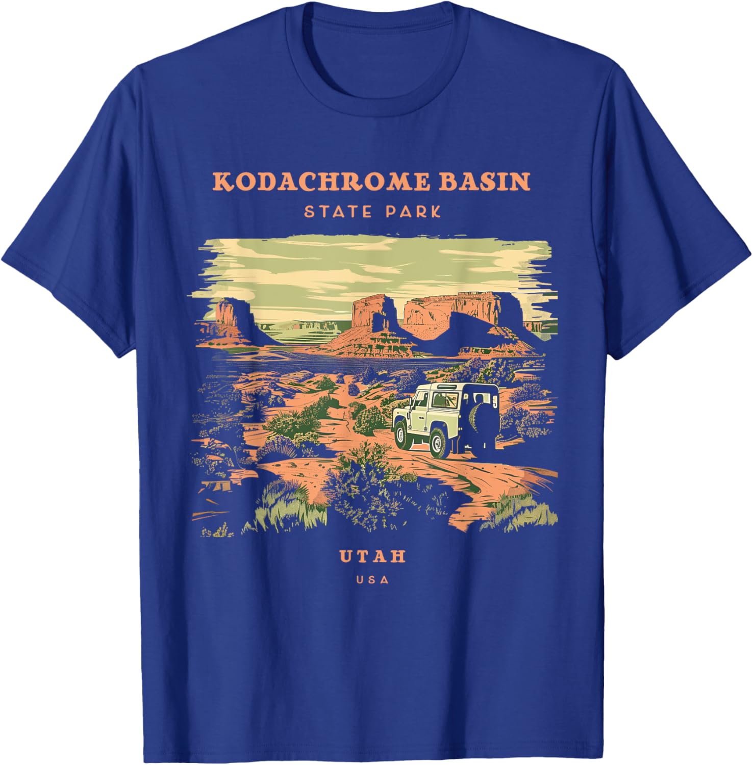 Kodachrome Basin State Park Utah Retro Vintage T-Shirt - T-Shirt | Royal
