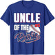 Uncle of Rookie 1 Years old Team 1st Birthday Baseball T-Shirt - T-Shirt | Royal