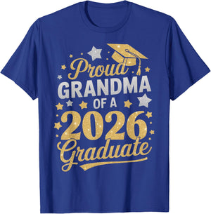 Proud Grandma Of A 2026 Graduate Class Of 2026 Nana T-Shirt - T-Shirt | Royal
