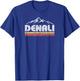 Vintage Mt Denali Alaska National Park Mountain Sunset Retro T-Shirt - T-Shirt | Royal