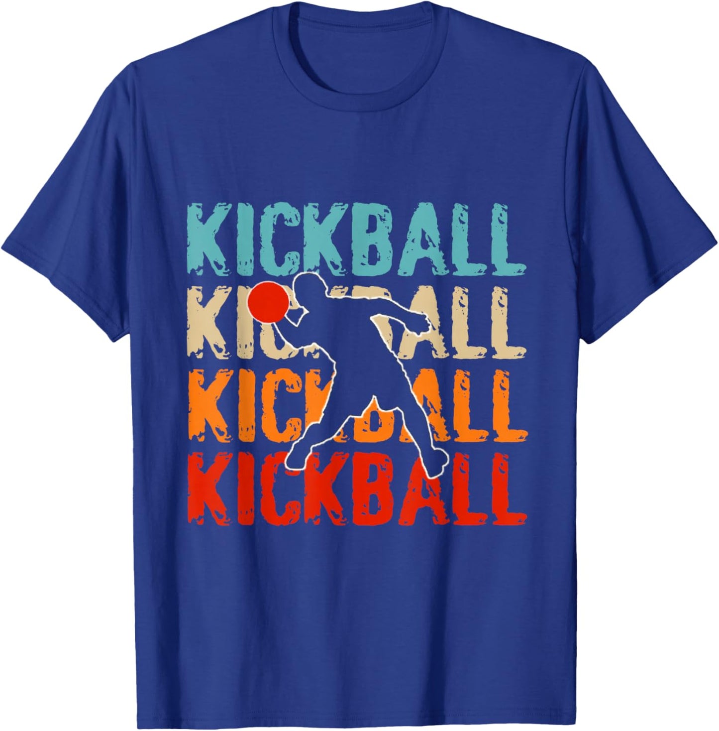 Love kickball men Shirt kickball Lovers and girls T-Shirt - T-Shirt | Royal