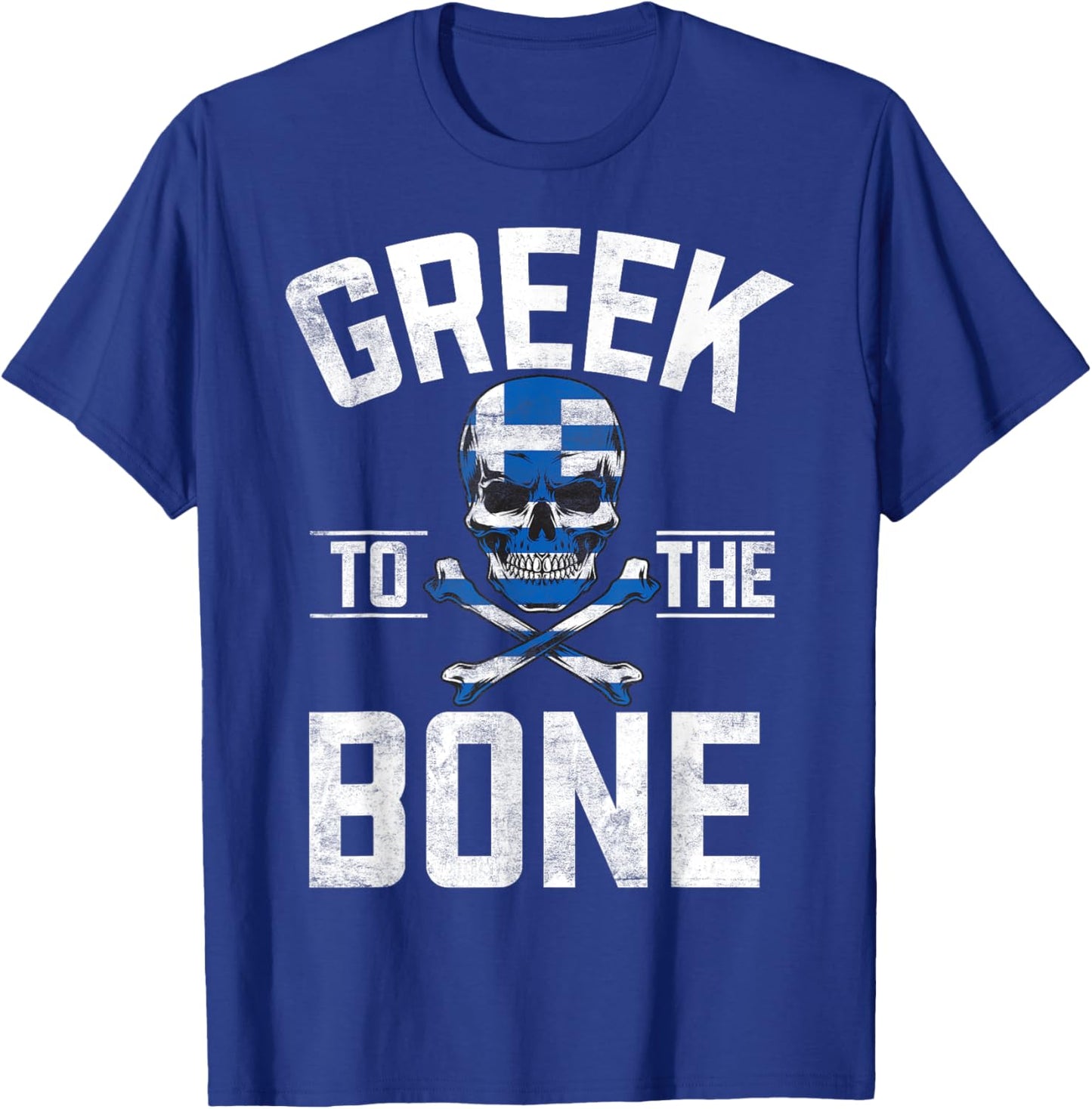 Greek to the Bone Greek T-Shirt - T-Shirt | Royal