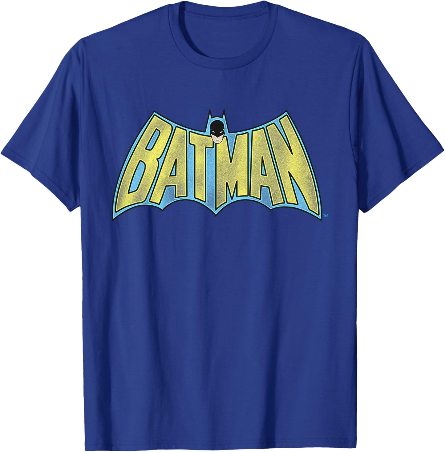 Kids DC Comics Batman Vintage Bold Text Logo T-Shirt - T-Shirt | Royal