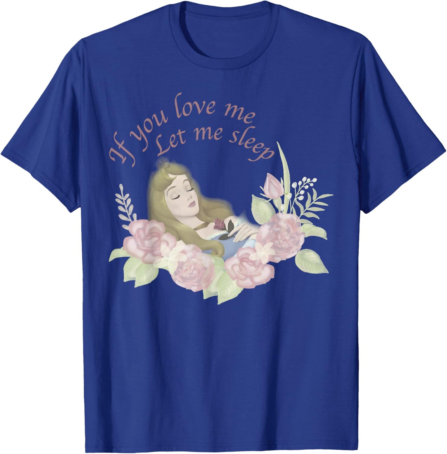 Disney Sleeping Beauty Let Me Sleep Roses Graphic T-Shirt - T-Shirt | Royal