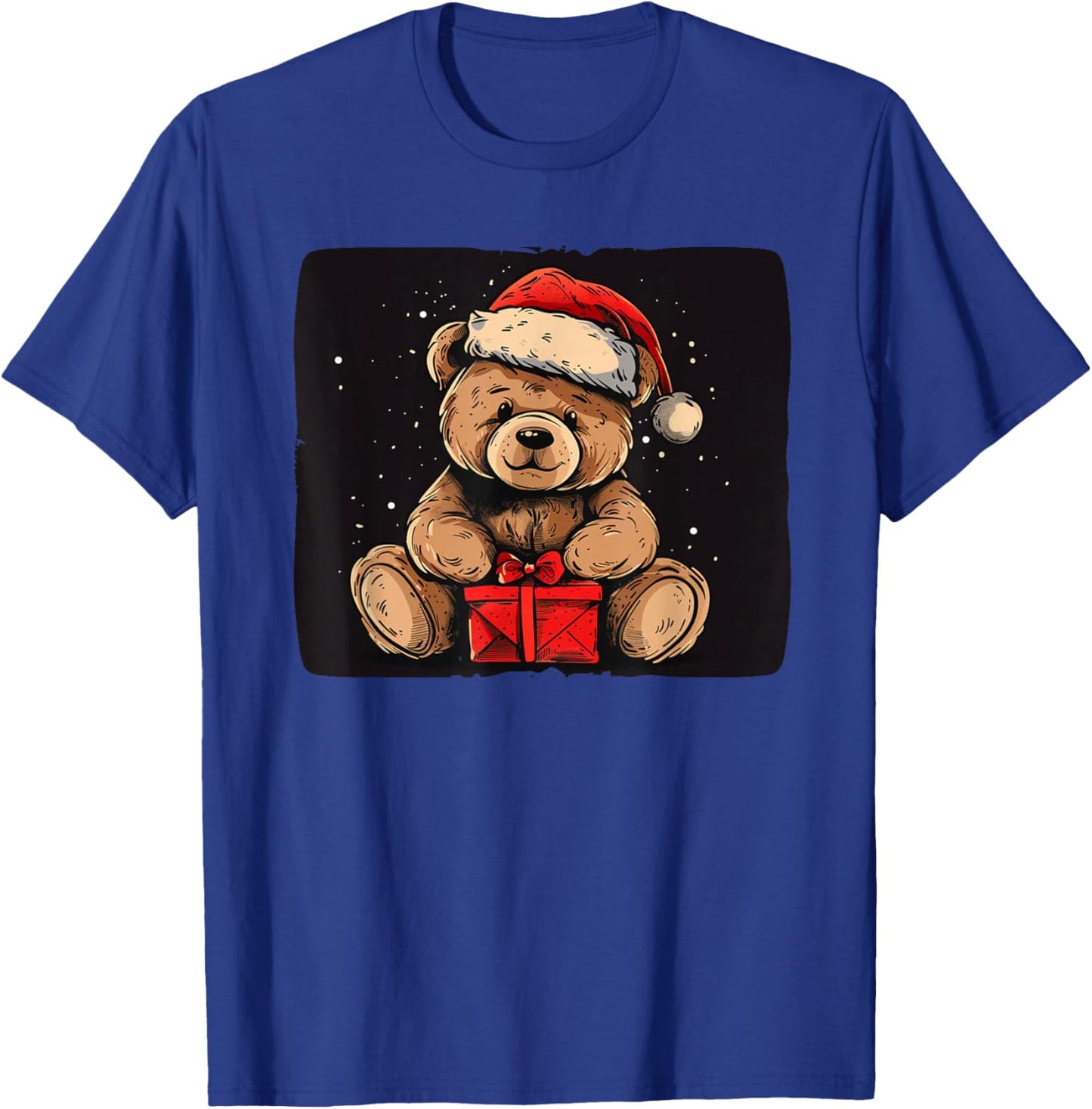 Friendly Teddy Bear in Christmas Season T-Shirt - T-Shirt | Royal